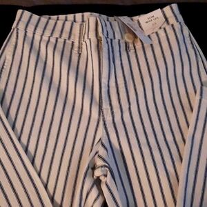 JCrew Cotton pants, Size 25, Navy blue & white. Perfect for summer. NWT